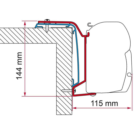 Fiamma F45s Bracket Kit for Rapido Series S6 606F from 2024 On Fiamma - Dynamic Drive