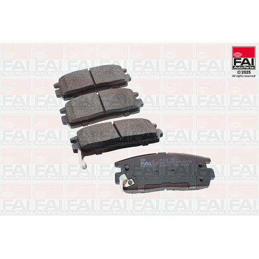 FAI Rear Brake Pad Set fits Chevrolet Captiva 2006-2018 2.0 2.2 2.4 3.0 3.2