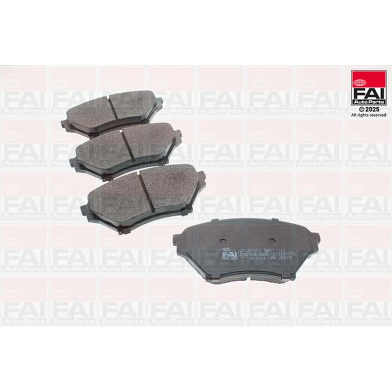 FAI Front Brake Pad Set fits Mazda MX-5 1998-2005 1.8