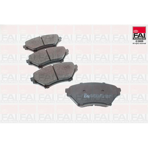 FAI Front Brake Pad Set fits Mazda MX-5 1998-2005 1.8