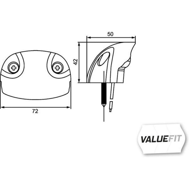 Hella Licence Plate Light / Lamp Upper Right LED
