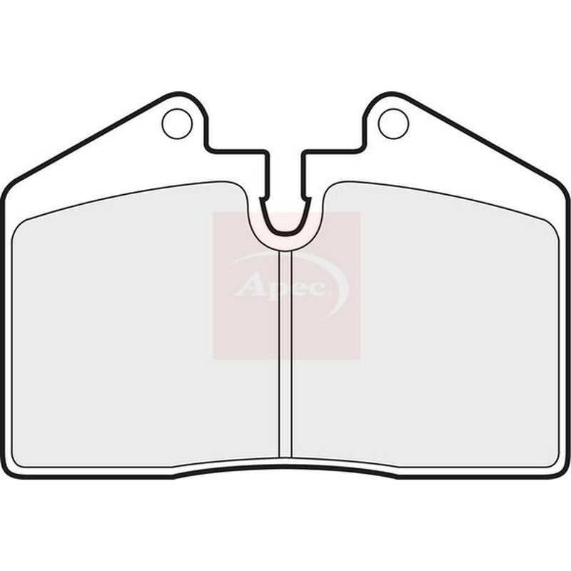 Apec Rear Brake Pad Set fits Audi 80 B4 1994-1995