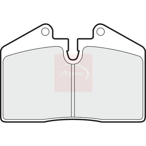 Apec Rear Brake Pad Set fits Audi 80 B4 1994-1995