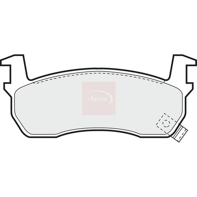 Apec Front Brake Pad Set fits Nissan Figaro 1991-1992 1.0