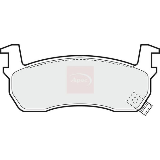 Apec Front Brake Pad Set fits Nissan Figaro 1991-1992 1.0