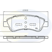 Comline Front Brake Internally Vented Discs & Pads fits Citroën Xsara 1997-2005