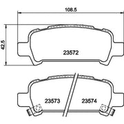 Mintex Rear Brake Discs & Pads fits Subaru Legacy IV 2003-2009 3.0
