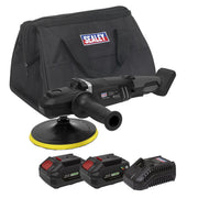 Sealey Brushless Rotary Polisher Kit180mm 20V SV20 Series 2 Batteries Sealey - Dynamic Drive