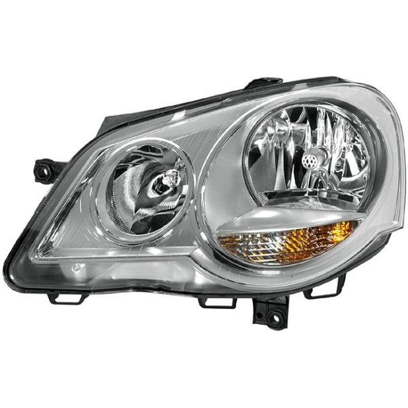 Hella Headlight Headlamp W5W Left fits VW Polo IV 2001-2012 1.2 1.4 1.6 1.9