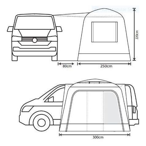 Outdoor Revolution Cayman Cuda XL F/G (180 X 240) Driveaway Awning Outdoor Revolution - Dynamic Drive