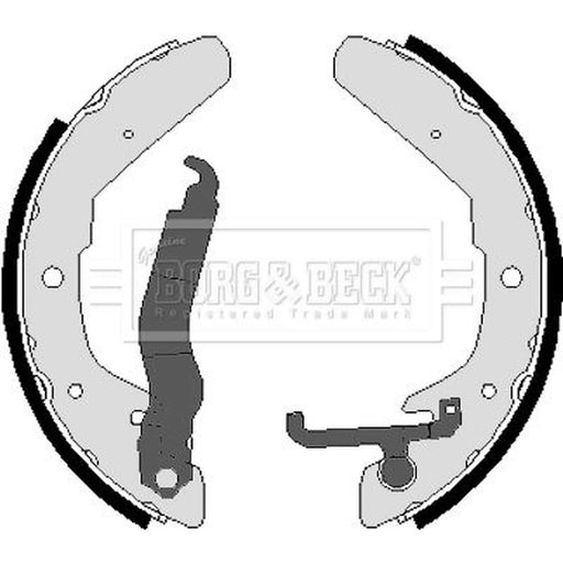Borg & Beck Brake Shoe Set Axle Kit BBS6041