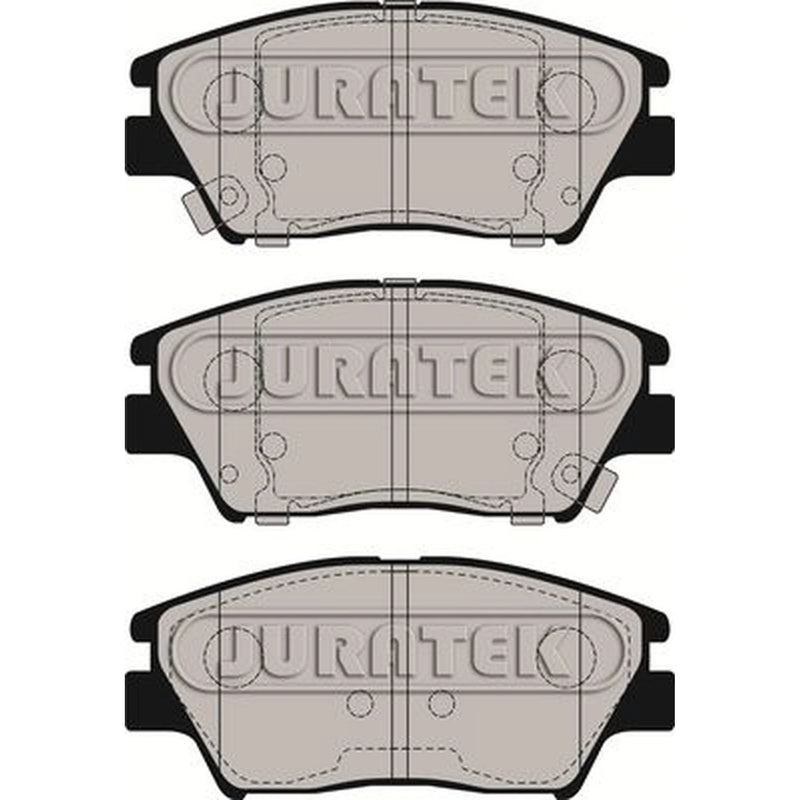 Juratek Front Brake Vented Discs & Pads fits Ssangyong Korando 2019 on 1.5 1.6