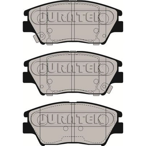 Juratek Front Brake Vented Discs & Pads fits Ssangyong Korando 2019 on 1.5 1.6