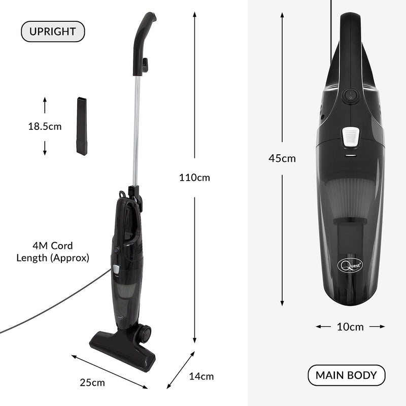 Mini Vacuum Cleaner 2 In 1 230V 600W 44839 Quest - Dynamic Drive