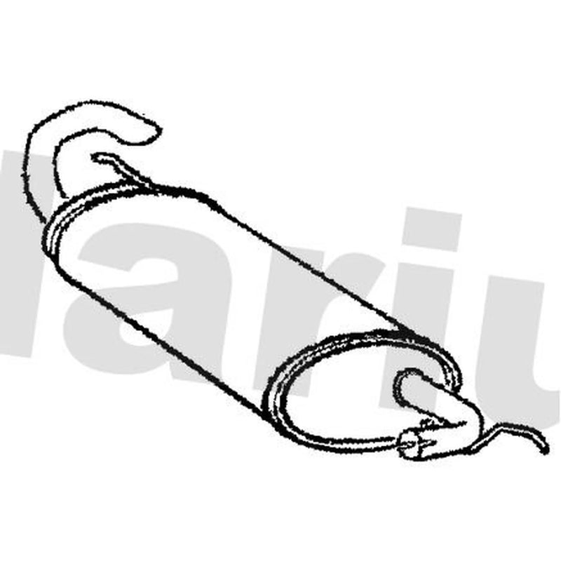 Klarius Box With Tail Pipe Rear fits Land Rover Freelander I 2000-2006 2.0