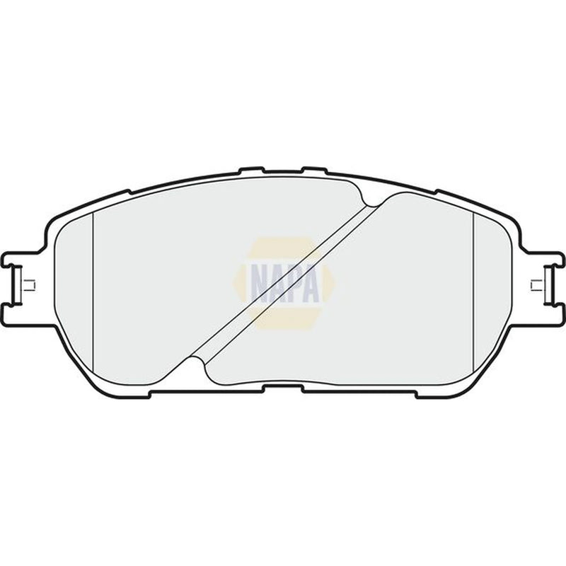 NAPA Front Brake Pad Set fits Toyota Alphard I 2003-2008 2.4 3.0