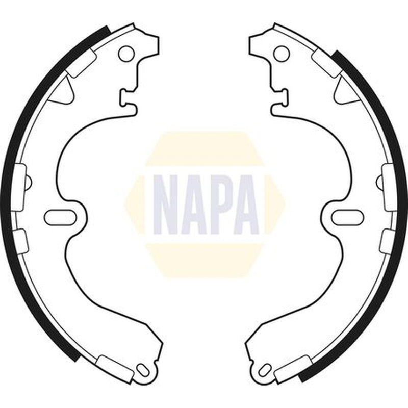 NAPA Brake Shoe Set Axle Kit fits Toyota Caldina 1997-2002 1.8