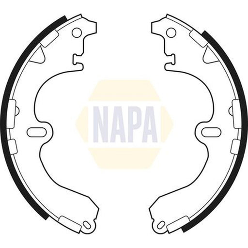 NAPA Brake Shoe Set Axle Kit fits Toyota Caldina 1997-2002 1.8