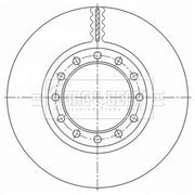 Borg & Beck 2 x Vented Front Brake Discs BBD32639-x2