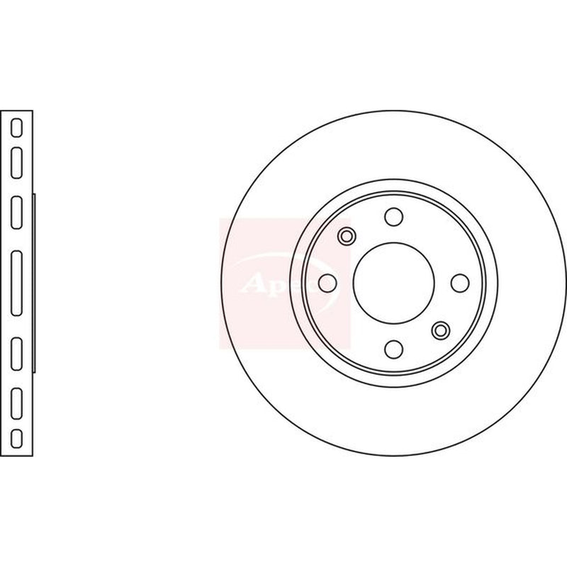 Apec Front Brake Discs & Pads fits Peugeot 406 1995-2004 1.6 1.8 1.9 2.0 2.1 2.2