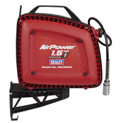 Sealey Wall Mounting Oil Free Air Compressor 1.5hp with 7m Retractable Hose Reel Sealey - Dynamic Drive