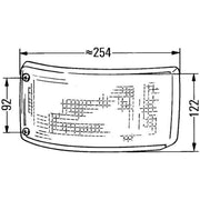 Hella Direction Indicator Light Right Rear fits Mercedes-Benz O 402 1986-1991