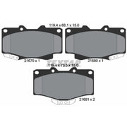 Textar Front Brake Pad Set 2167904