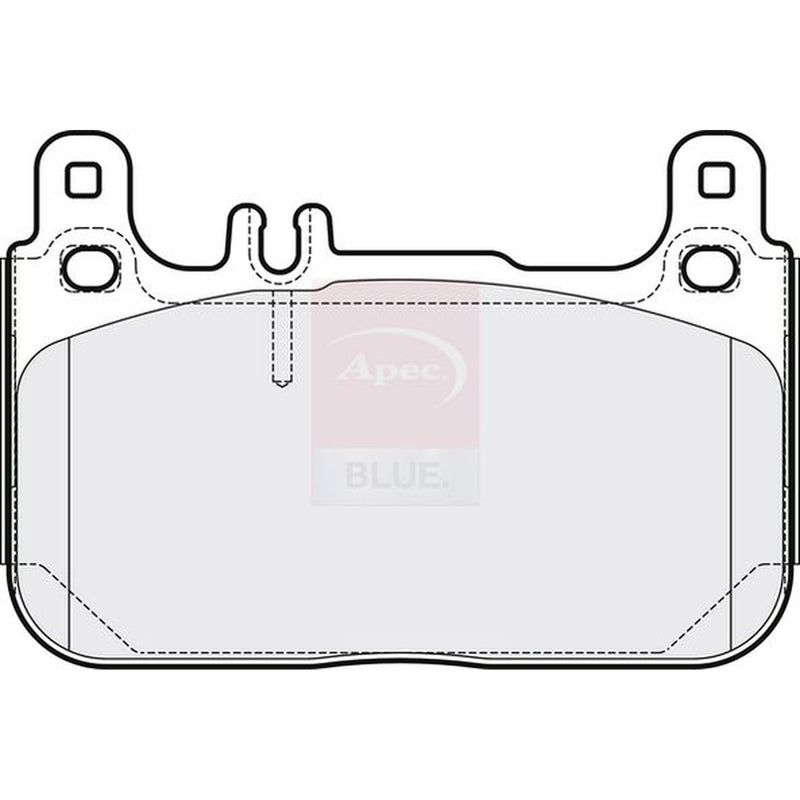 Apec Front Brake Pad Set fits Mercedes-Benz S-Class 2014-2017 222.004 222.104