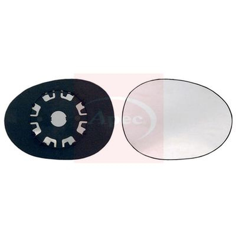 Apec Exterior Wing Mirror Glass Right fits Citroën C1 2005-2014 1.0 1.4