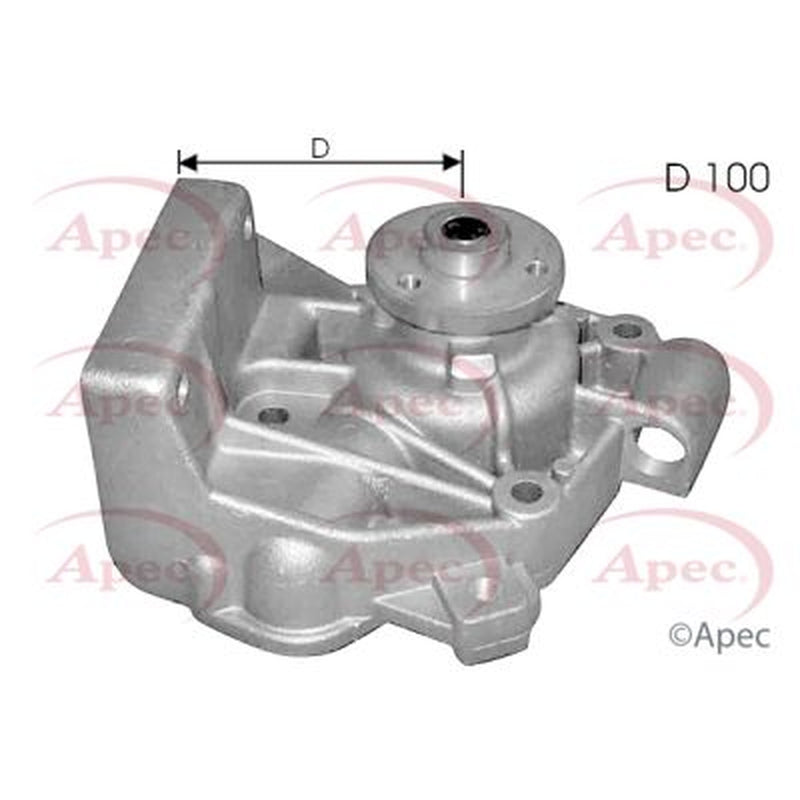 Apec Engine Cooling Water Pump fits Alfa Romeo Ar 6 1986-1989 2.4