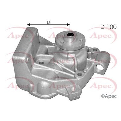 Apec Engine Cooling Water Pump fits Alfa Romeo Ar 6 1986-1989 2.4