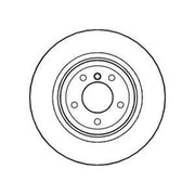 Abtex 2 x Vented Rear Brake Discs BD1259V-x2