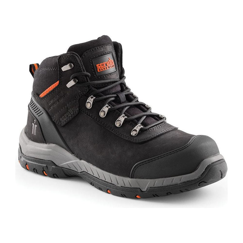 Scruffs Sabatan Safety Boots Black Size 7 / 41 Scruffs - Dynamic Drive