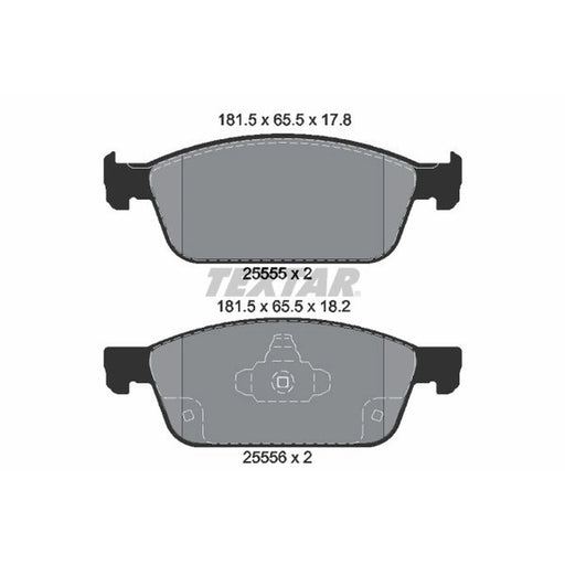 Textar Front Brake Pad Set 2555501