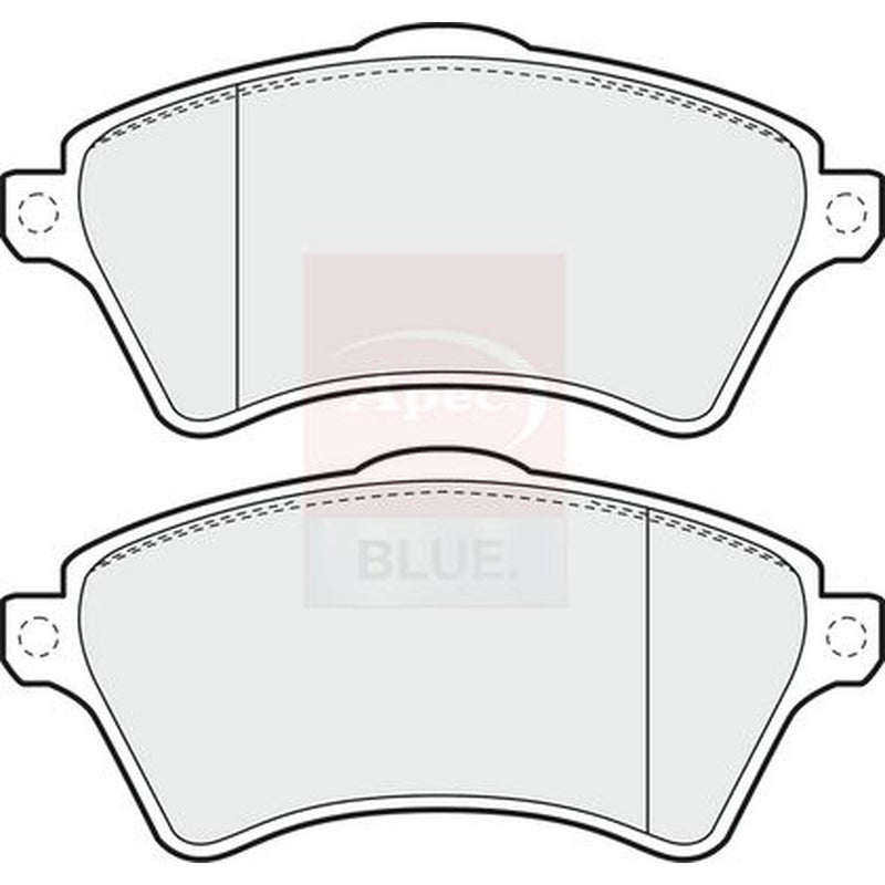 Apec Front Brake Pad Set fits Land Rover Freelander I 1998-2006 1.8 2.0 2.5
