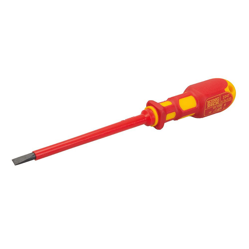King Dick VDE Slotted Screwdriver 6.5 x 150mm 64706 King Dick  - Dynamic Drive