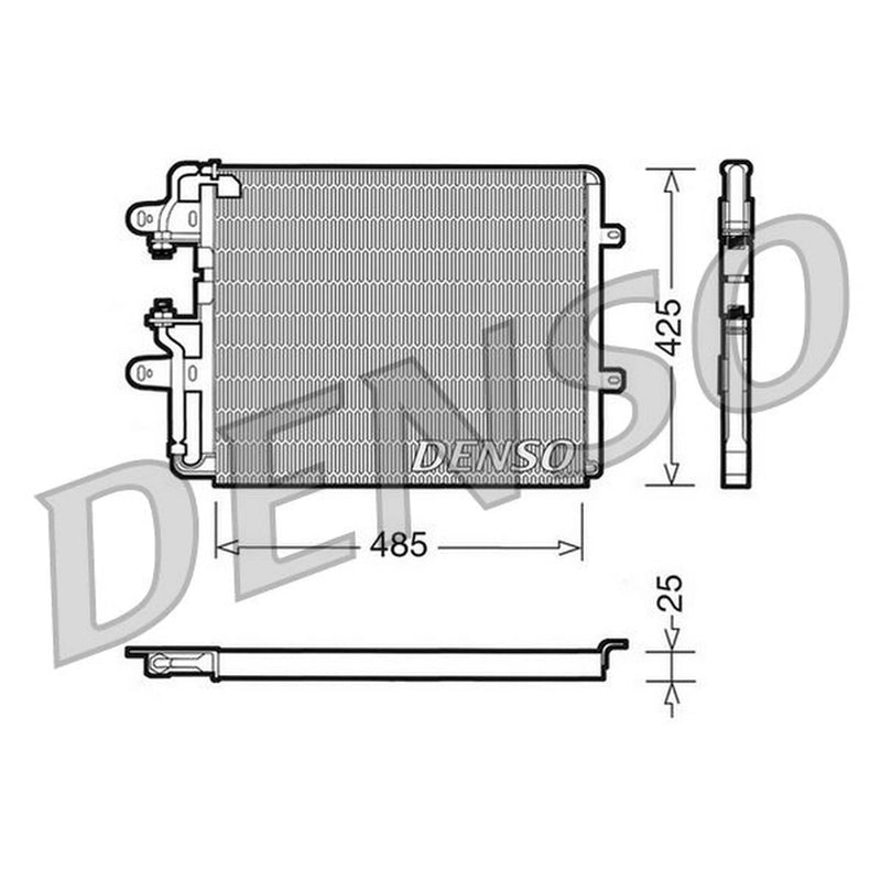 Denso Air Conditioning Condenser fits Fiat Croma 1985-1996
