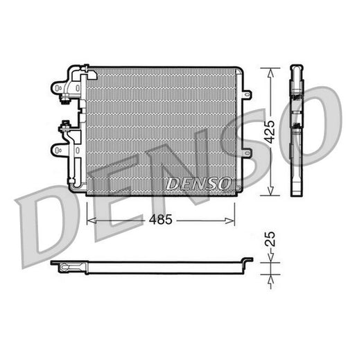 Denso Air Conditioning Condenser fits Fiat Croma 1985-1996