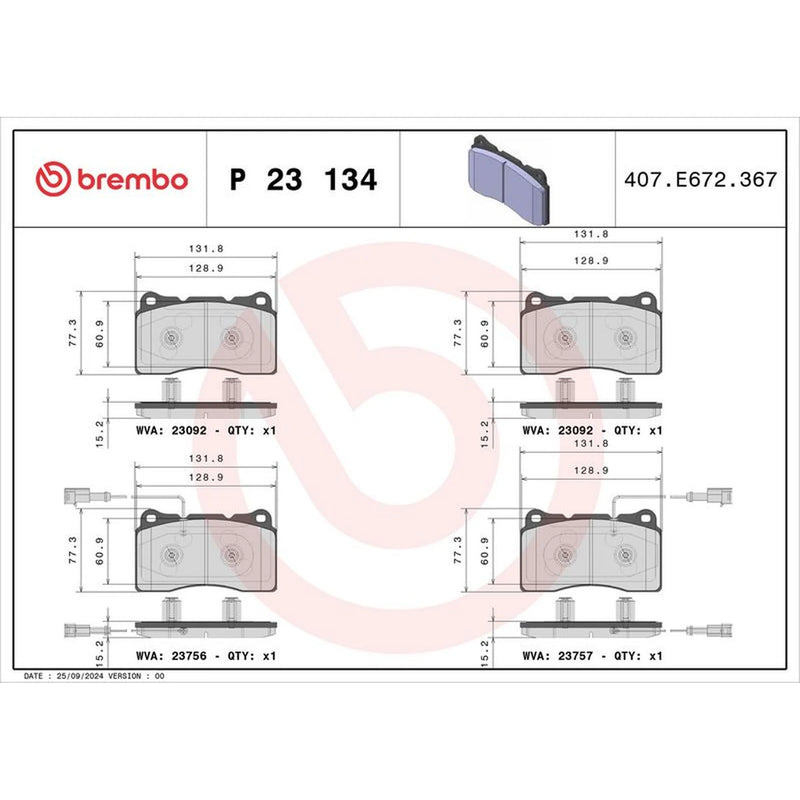 Brembo Front Brake Discs & Pads fits Alfa Romeo Giulietta 2010-2020 1.4 2.0