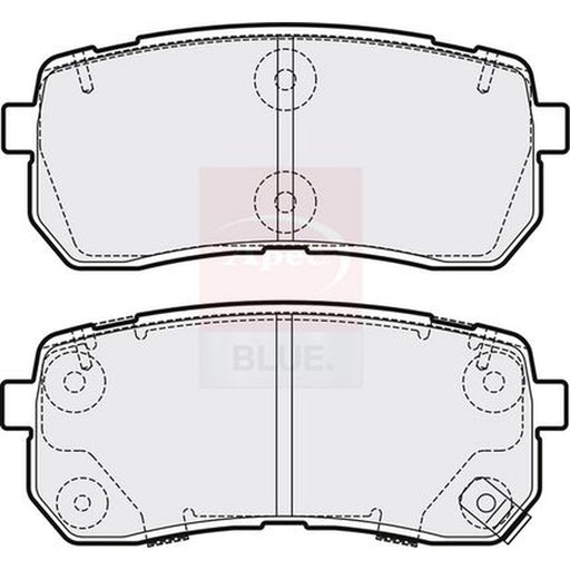 Apec Rear Brake Pad Set fits Kia Sorento III 2015-2020 2.2