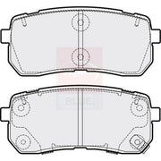 Apec Rear Brake Pad Set PD3669