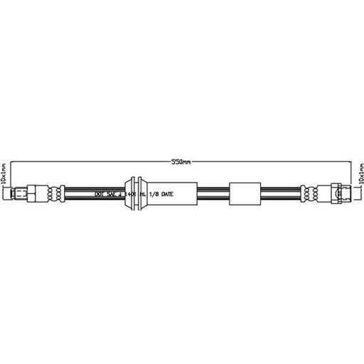 Juratek Brake Hydraulic Hose Line Right JBH1189