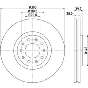 Mintex Front & Rear Brake Discs & Pads fits Alfa Romeo Giulietta 2010-2020