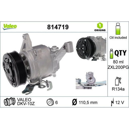 Valeo Air Conditioning Compressor 814719