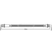 Borg & Beck Brake Hydraulic Hose Line inner BBH8188