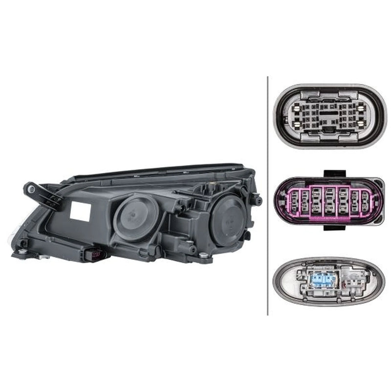 Hella Headlight Headlamp W5W Right fits VW Tiguan 2007-2018 1.4 2.0