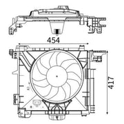 Mahle Engine Cooling Fan CFF 211 000S
