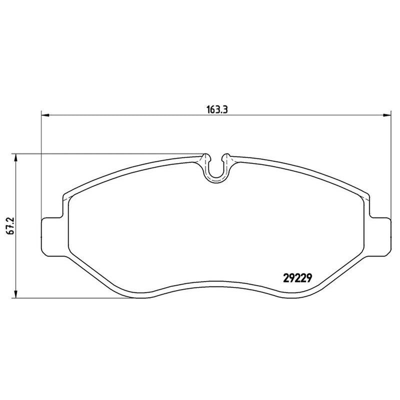 Brembo 4 x Front Brake Pad Set fits Iveco Daily IV 2006-2011