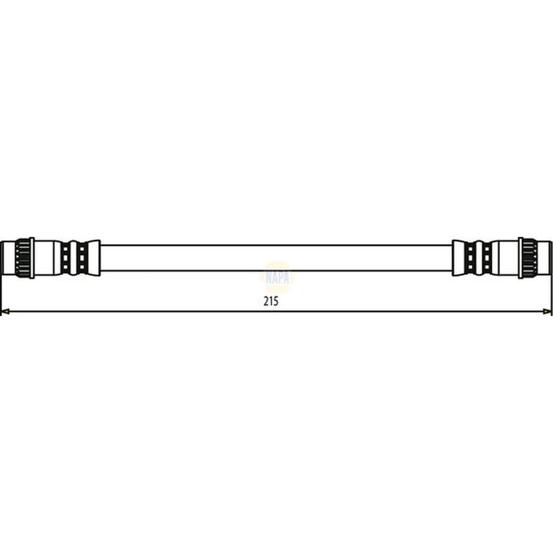 NAPA Brake Hydraulic Hose Line outer NBH1398