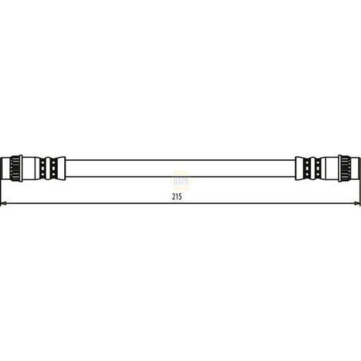 NAPA Brake Hydraulic Hose Line outer NBH1398